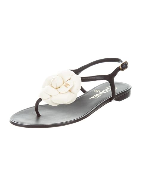 chanel camellia thong sandals|Chanel Camellia Thong Sandals .